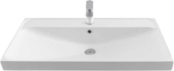 Раковина мебельная прямоугольная Aquanet Flash 00333269 керамика цвет белый