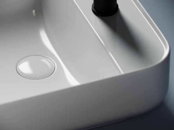 Раковина накладная квадратная  Ceramica Nova Element CN5014 фарфор цвет белый