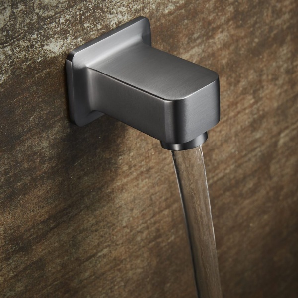 Душевая система со смесителем Black&White Universe U7567GM монтаж встраиваемая  в стену с термостатом вороненая сталь