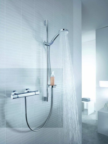 Смеситель для душа Hansgrohe Ecostat Comfort 13116000 настенный 
с термостатом хром
