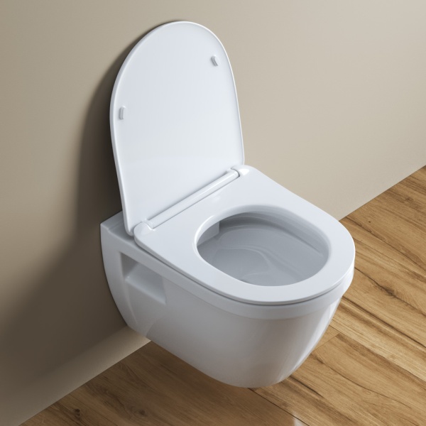 Унитаз подвесной BelBagno Loto BB070CHR/SC Rimless фаянс белый