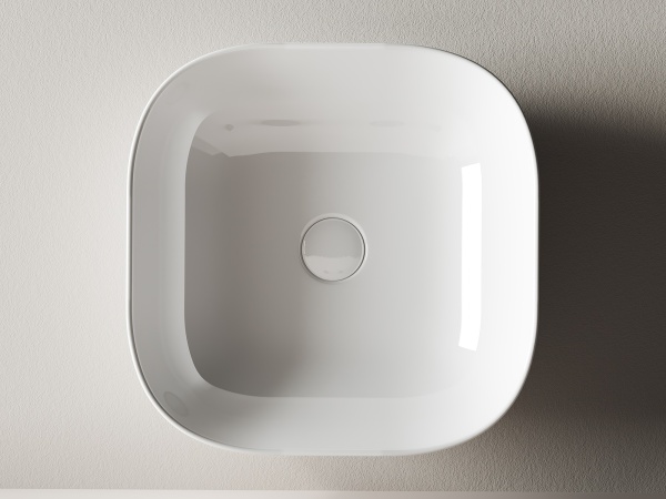 Раковина накладная квадратная  Ceramica Nova Element CN6010 фарфор цвет белый