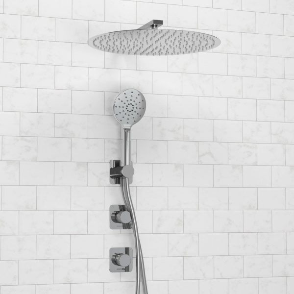 Душевая система со смесителем Wasserkraft Mosel 4600 A4651.293.090.117.271.087.127 монтаж встраиваемая в стену без термостата хром