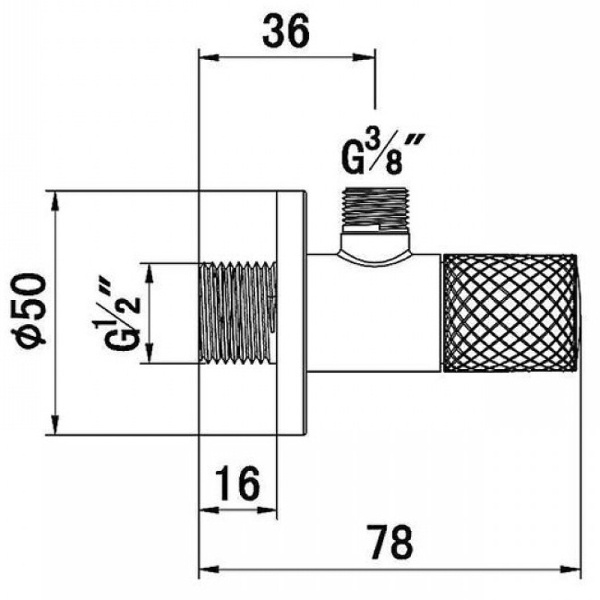 Запорный вентиль Kludi Balance 1584605-00 хром 