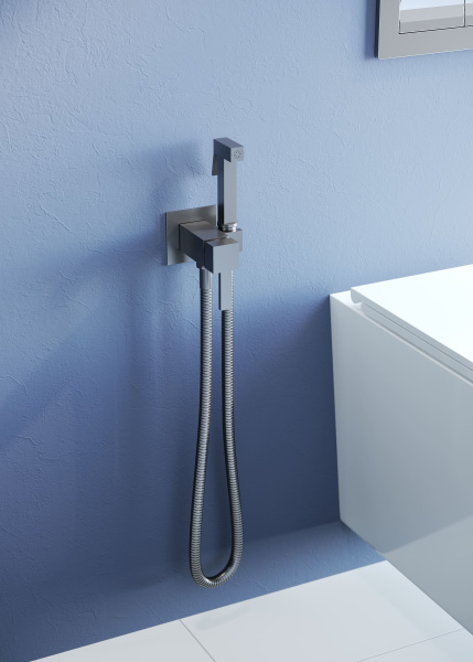 Гигиенический душ RGW Shower Panels 581408212-11 встраиваемый в стену серый Brush