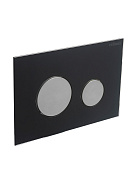 Кнопка смыва механическая Cezares Lux LUX-GN-01-C цвет черный-хром