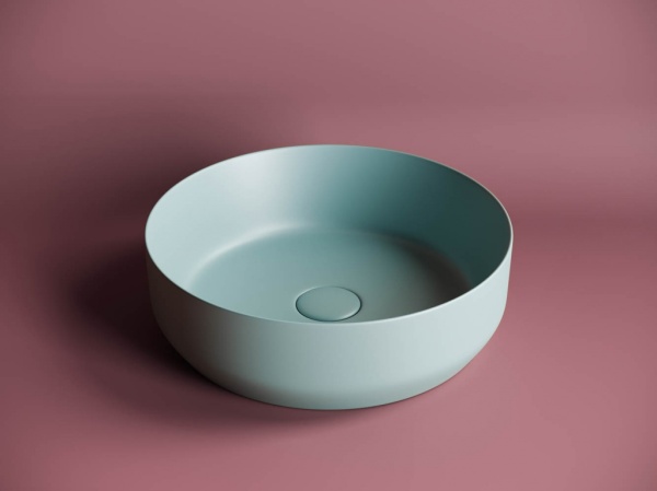 Раковина накладная круглая Ceramica Nova Element CN6022MLG фарфор цвет зеленый матовый