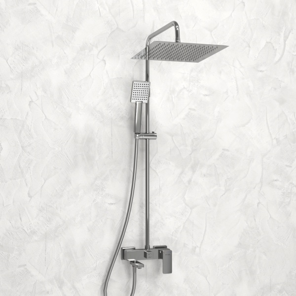 Душевая система со смесителем Wasserkraft  A177.118.141.087.CH монтаж настенная без термостата хром